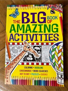 *NEW* The Big Book of Amazing Activities - Bright Yellow Coloring & Puzzle Book